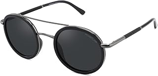 Lunettes de soleil polarisées bokclar avec monture en métal pour hommes et femmes