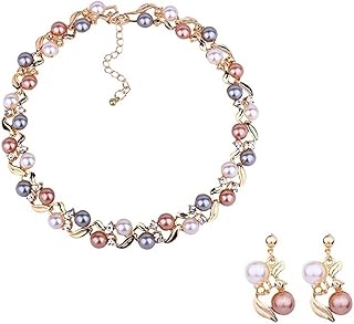 Ensemble de bijoux pour femme ensemble collier et boucles d'oreilles avec pendentif