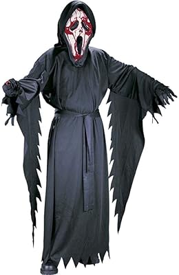 Déguisement de visage de fantôme saignant pour enfants grand (12-14) noir l