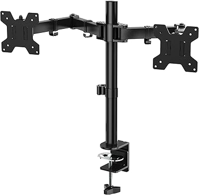 Support de moniteur double avacoat support entièrement réglable bras vesa angle