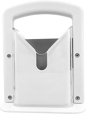 Coupe-bagel en acier inoxydable blanc parfait, trancheuse de bagel