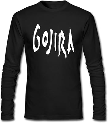 T-shirt décontracté en coton à manches longues avec logo gojira diy band