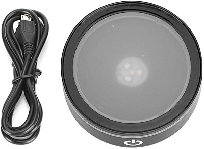 Base de lumière led en cristal, support de base d'affichage en cristal changeant