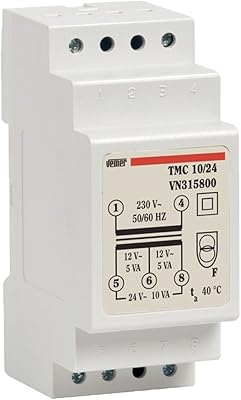 Transformateur de sécurité à montage sur rail din vimmer vn315800 modèle tmc 10-24