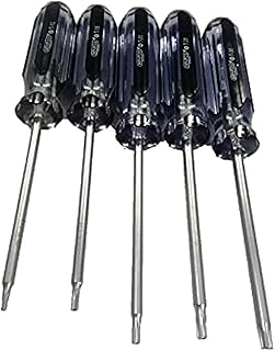 Jeu de tournevis torx denfoss, 5 tournevis chrome vanadium, t10, t15, t20, t25
