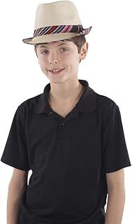 Chapeau fedora dress up america band pour hommes, enfants et adultes, multicolore, taille