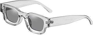 Lunettes de soleil rectangulaires polarisées à la mode iso pour hommes avec monture