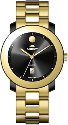 Montre de luxe pour hommes (5905) avec affichage analogique avec date et bracelet