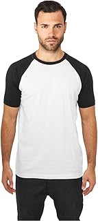 T-shirt raglan couleur contrastée pour homme