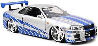 Jada toys fast & furious brian 2002 nissan skyline r34 2002, échelle 1:24
