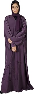 Abayas classiques côtelées ouvertes sur le devant sarah arabia / hrt-113tsv