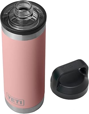 Bouteille yeti rambler, 18 oz, isolée sous vide, en acier inoxydable avec couvercle