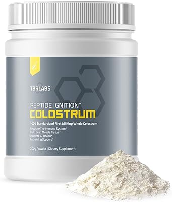 Poudre de colostrum bovin tbr labs avec immunoglobuline et lactoferrine soutient la santé