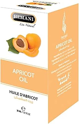Huile d'abricot aux herbes hemani - huile naturelle 30 ml pour acides gras essentiels pour les soins de la peau riche en vitamines et minéraux huile de noyau d'abricot végétarien. Plus de choix, moins de dépenses avec Diaytar