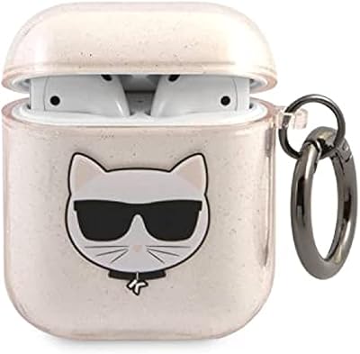 Coque en tpu brillant karl lagerfeld choupette pour apple airpods 3 - or