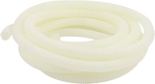 Ruilogod tube ondulé en plastique de 5,2 mètres tuyau de conduit électrique blanc
