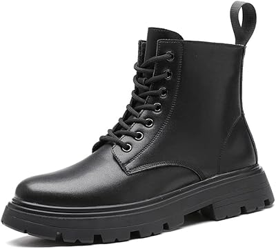 Bottes martin pour hommes chaussures de style britannique de haute qualité bottes mi-mollet