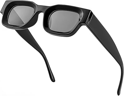 Lunettes de soleil à monture carrée épaisse pour femmes et hommes, lunettes