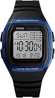 Montre numérique carrée pour hommes, classique, multifonction, étanche, chronomètre, réveil avec boîte cadeau