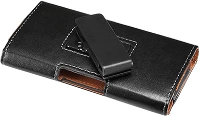 Dfv mobile - executive holster étui en cuir avec clip ceinture rotatif 360°