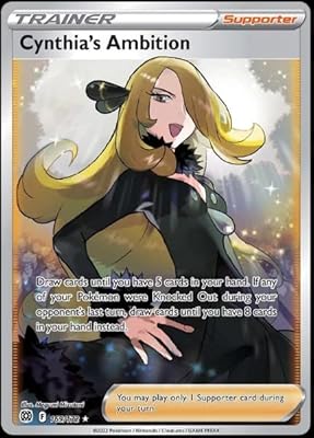 L'ambition de cynthia 169/172 - superstars - carte pokémon ultra rare - full