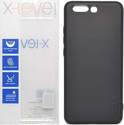 Coque arrière rigide mate x-level hero pour huawei p10, noire, huawei p10