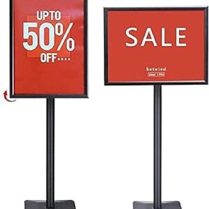 Support de bannière pour affiche en aluminium a3 robuste dingo, taille réglable 32,5 x 45 cm pour affichage vertical et horizontal (taille : 32,5 x 45 x 122 cm) noir. Diaytar : La plateforme qui démocratise le shopping en ligne au Sénégal