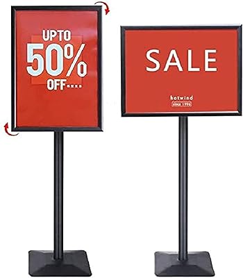 Support de bannière pour affiche en aluminium a3 robuste dingo, taille réglable 32,5