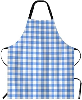 Beabes tablier tartan à carreaux bleu clair tablier traditionnel à motif vichy bleu blanc pour la cuisine à domicile cuisson cuisson barbecue chef serveuse avec cou ajustable 27\"x31\". Consommez mieux avec Diaytar, votre marketplace discount