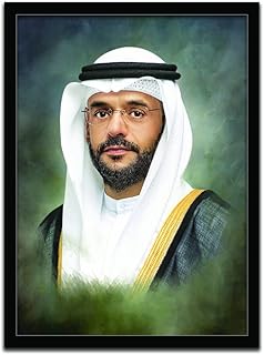Affiches murales avec un cadre noir de sheikh sultan bin mohammed bin sultan
