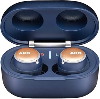Écouteurs bluetooth sans fil à suppression active du bruit akg n400 (bleu marine)