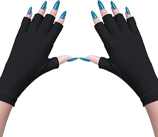Gants anti-uv pour lampe à gel pour ongles protection uv professionnelle soins