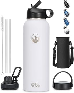 Bouteille d'eau thermos à double paroi zero space 18-8 bouteille en acier inoxydable