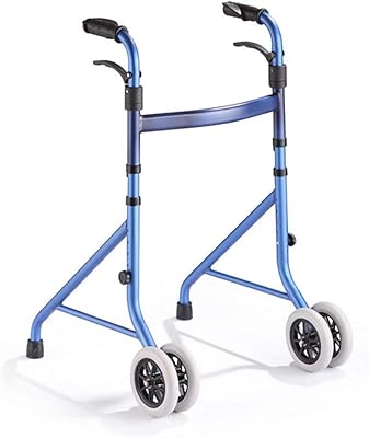 Déambulateur pliable durable avec roues pour personnes âgées et personnes âgées et roues