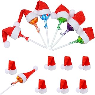Mini bonnet de noël deyoung - lot de 36 décorations de fête