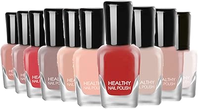 Ensemble de 10 vernis à ongles faciles décoller non toxiques