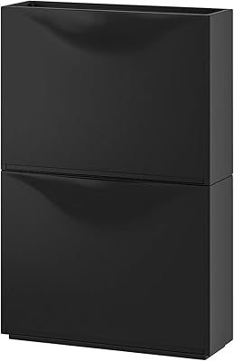Armoire de rangement pour chaussures trones d'ikea, 52×39 cm, noir