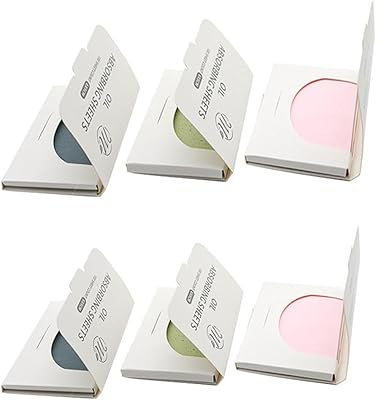 Micacos 600 pièces papier buvard pour huile pour le visage lingettes absorbant l'huile