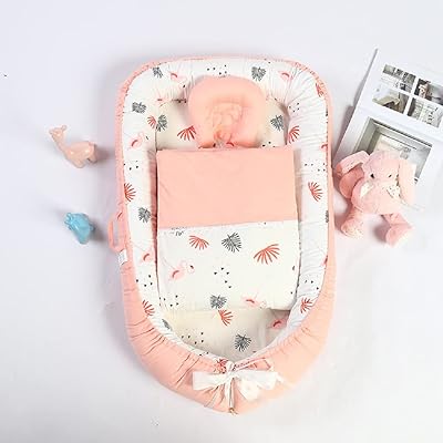 Lit de couchage pour nouveau-né en coton super doux, respirant, lavable et portable