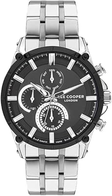 Montre multifonction à cadran noir pour homme lc07532.350 noir bracelet