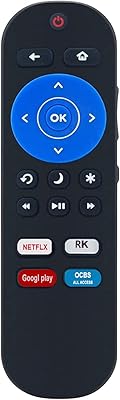 Nouvelle télécommande de remplacement pour téléviseur sharp roku avec touche de raccourci 4