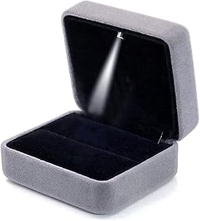 Boîte à bagues en velours delfino, boîte à bagues de fiançailles, boîte à