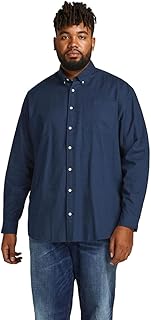 Chemise oxford à manches longues grande taille pour homme (lot de 1)