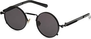 Lunettes de soleil à verres steampunk uniques, monture métallique rétro, lunettes de soleil