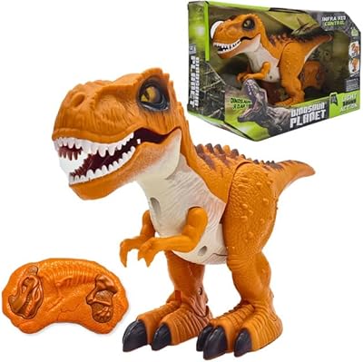 Jouet de simulation de marche de dinosaure télécommandé intelligent kidwala avec des yeux
