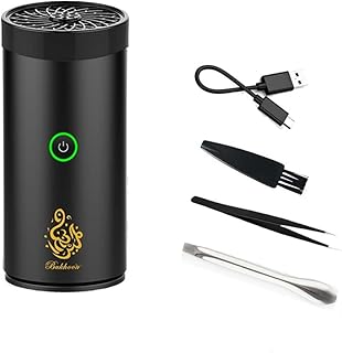 Brûleur d'encens électrique akas oud dakhour, portable rechargeable avec port usb pour décoration