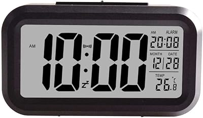 Réveil numérique intelligent créatif avec veilleuse de show top, horloge électronique à piles