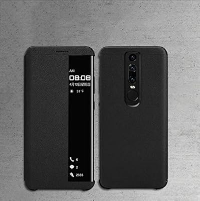 Pour huawei mate rs original product case, étui à rabat en cuir véritable