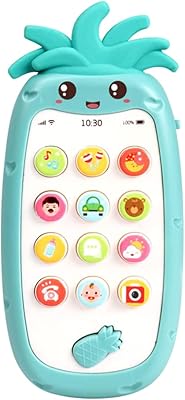 Pepisky bébé téléphone portable jouet avec musique légère divers sons silicone teecher smartphone