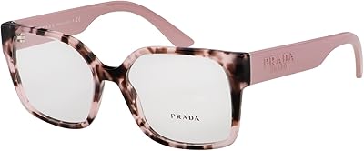 Monture de lunettes prada pour femme pr 10wv havane rose 54 17 140